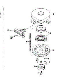 Rewind Starter No. 590537 parts for Craftsman Lawn & Garden Engine 200653111 from AppliancePartsPros.com