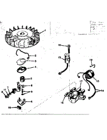 Magneto No. 610794A parts for Craftsman Lawn & Garden Engine 200672102 from AppliancePartsPros.com