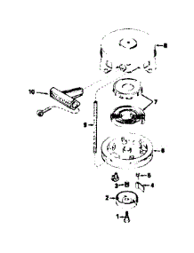 Rewind Starter 590537 parts for Craftsman Lawn & Garden Engine 200673111 from AppliancePartsPros.com