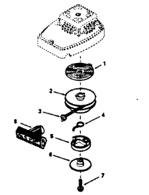 Rewind Starter No. 590649 parts for Craftsman Lawn & Garden Engine 200681001 from AppliancePartsPros.com