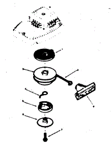 Rewind Starter & Housing Assembly No. 590614 parts for Craftsman Lawn & Garden Engine 200681011 from AppliancePartsPros.com