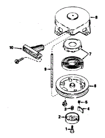 Rewind Starter No. 590537 parts for Craftsman Lawn & Garden Engine 200681031 from AppliancePartsPros.com