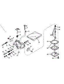 Carburetor parts for Craftsman Lawn & Garden Engine 200682102 from AppliancePartsPros.com