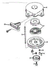 Rewind Starter No. 590537 parts for Craftsman Lawn & Garden Engine 200682102 from AppliancePartsPros.com