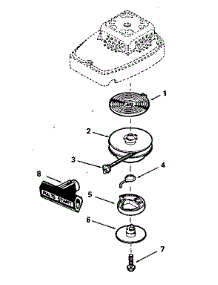 Rewind Starter parts for Craftsman Lawn & Garden Engine 200691001 from AppliancePartsPros.com