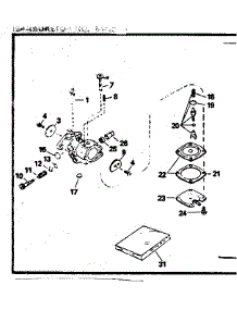 Carburetor No. 632129 parts for Craftsman Lawn & Garden Engine 200692122 from AppliancePartsPros.com