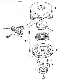 Rewind Starter No. 590537 parts for Craftsman Lawn & Garden Engine 200692132 from AppliancePartsPros.com