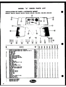 Installation Kit Parts - Automatic Mount (100A-3R) (100A-8R) (150A-3R) (150A-8R) (200A-3R) (100A-3Rh) (150A-3Rh) (200A-3Rh) parts for Amana Room Air Conditioner 200C-8R from AppliancePartsPros.com