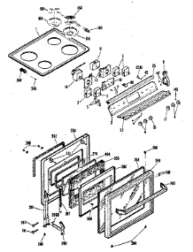 Cooktop And Door parts for Kenmore Electric Range 201.13 (1988) (20113 (1988), 201 13 (1988)) from AppliancePartsPros.com