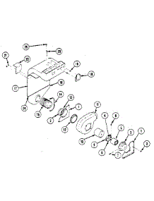 Blower Assembly parts for Kenmore Electric Range 202.13(1988) (20213(1988), 202 13(1988)) from AppliancePartsPros.com