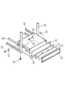 Drawer Assembly parts for Kenmore Electric Range 202.14(1988) (20214(1988), 202 14(1988)) from AppliancePartsPros.com