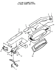 Handle And Bag Housing parts for Eureka Upright Vacuum 2034BT from AppliancePartsPros.com