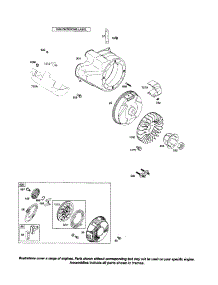 Blower Housing / Rewind Starter parts for Briggs & Stratton Lawn & Garden Engine 204312-0529 from AppliancePartsPros.com
