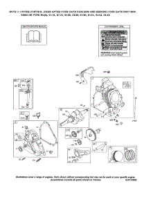 Cylinder / Crankcase / Crankshaft parts for Briggs & Stratton Lawn & Garden Engine 204412-0163-01 from AppliancePartsPros.com