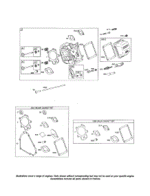 Head-Cylinder / Gasket Sets parts for Briggs & Stratton Lawn & Garden Engine 204412-0163-01 from AppliancePartsPros.com