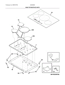 Main Top / Surface Units parts for Ikea Electric Cooktop 20462066A from AppliancePartsPros.com
