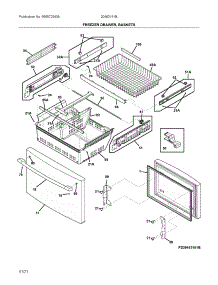 Freezer Drawer,Baskets parts for Ikea Bottom-Mount Refrigerator 20462151B from AppliancePartsPros.com