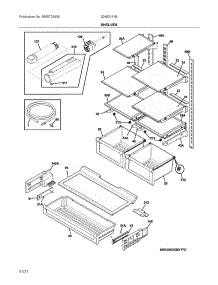 Shelves parts for Ikea Bottom-Mount Refrigerator 20462151B from AppliancePartsPros.com