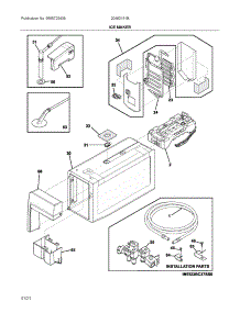 Ice Maker parts for Ikea Bottom-Mount Refrigerator 20462151B from AppliancePartsPros.com