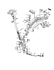 Steering Wheel And Front Axle parts for Sabre Front-Engine Lawn Tractor 2048HV from AppliancePartsPros.com