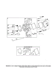 Cylinder Head / Rocker Cover parts for Briggs & Stratton Lawn & Garden Engine 205400 (0035-0301) from AppliancePartsPros.com