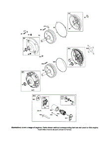 Starter Motor / Gear Cover parts for Briggs & Stratton Lawn & Garden Engine 205400 (0035-0301) from AppliancePartsPros.com