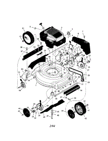 Engine / Housing / Wheels / Belt Cover parts for Murray Gas Walk-Behind Mower 20608X46 from AppliancePartsPros.com