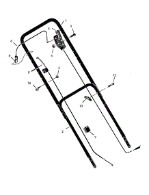 Handle Assembly parts for Murray Gas Walk-Behind Mower 206110X99A from AppliancePartsPros.com