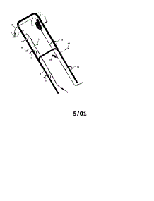 Handle parts for Murray Gas Walk-Behind Mower 20646X9A from AppliancePartsPros.com