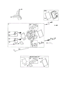 Cylinder Head parts for Briggs & Stratton Lawn & Garden Engine 20B400 (0017-0698) from AppliancePartsPros.com