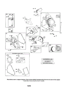 Cylinder / Crankshaft parts for Briggs & Stratton Lawn & Garden Engine 20C100 (0100-0274) from AppliancePartsPros.com