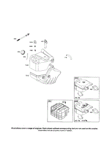 Snowhood / Guard-Muffler parts for Briggs & Stratton Lawn & Garden Engine 20C100 (0100-0274) from AppliancePartsPros.com