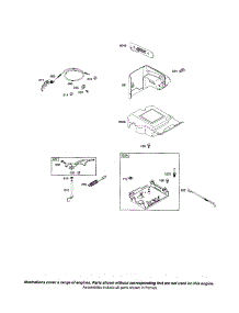 Bracket-Control / Cover-Control parts for Briggs & Stratton Lawn & Garden Engine 20C100 (0100-0274) from AppliancePartsPros.com