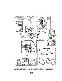 Cylinder / Crankshaft / Crankcase parts for Briggs & Stratton Lawn & Garden Engine 20C214-0530-E1 from AppliancePartsPros.com