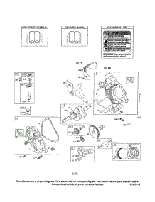 Cylinder / Crankshaft / Crankcase parts for Briggs & Stratton Lawn & Garden Engine 20M100 (0133-1416) from AppliancePartsPros.com