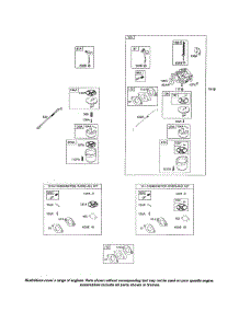 Carburetor parts for Briggs & Stratton Lawn & Garden Engine 20M100 (0133-1416) from AppliancePartsPros.com