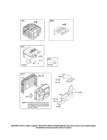 Muffler & Guard parts for Briggs & Stratton Lawn & Garden Engine 20M100 (0133-1416) from AppliancePartsPros.com