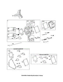 Head-Cylinder / Gasket Sets parts for Briggs & Stratton Lawn & Garden Engine 20M200 (0007-0919) from AppliancePartsPros.com