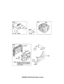 Muffler parts for Briggs & Stratton Lawn & Garden Engine 20M200 (0007-0919) from AppliancePartsPros.com
