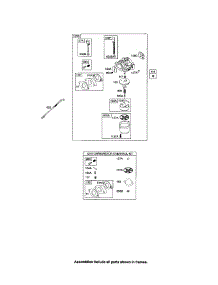 Carburetor parts for Briggs & Stratton Lawn & Garden Engine 20P400 (0015-0019) from AppliancePartsPros.com