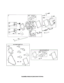 Head-Cylinder / Gasket Sets parts for Briggs & Stratton Lawn & Garden Engine 210300 (0035-1142) from AppliancePartsPros.com