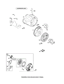 Rewind Starter / Blower Housing parts for Briggs & Stratton Lawn & Garden Engine 210300 (0035-1142) from AppliancePartsPros.com