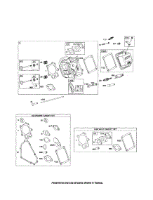Head-Cylinder / Gaskets Sets parts for Briggs & Stratton Lawn & Garden Engine 210400 (0035-0570) from AppliancePartsPros.com
