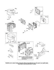 Muffler / Air Cleaner parts for Briggs & Stratton Lawn & Garden Engine 212400 (0036-0570) from AppliancePartsPros.com