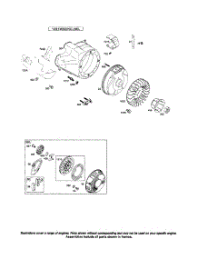 Blower / Rewind Starter parts for Briggs & Stratton Lawn & Garden Engine 212400 (0036-0570) from AppliancePartsPros.com