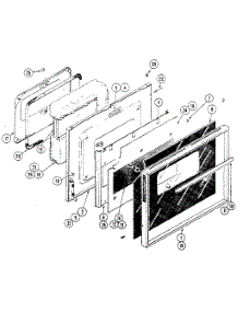 Door parts for Kenmore Electric Wall Oven 212.45(1988) (21245(1988), 212 45(1988)) from AppliancePartsPros.com