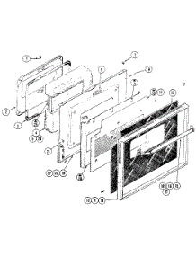Door parts for Kenmore Electric Wall Oven 212.46(1988) (21246(1988), 212 46(1988)) from AppliancePartsPros.com