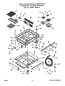 Main Top parts for Roper Electric Range 2143*0F from AppliancePartsPros.com