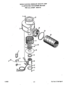 Blower parts for Roper Electric Range 2143*0F from AppliancePartsPros.com