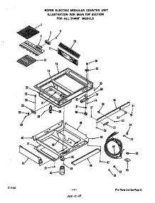 Main Top parts for Roper Electric Range 2144*0F from AppliancePartsPros.com